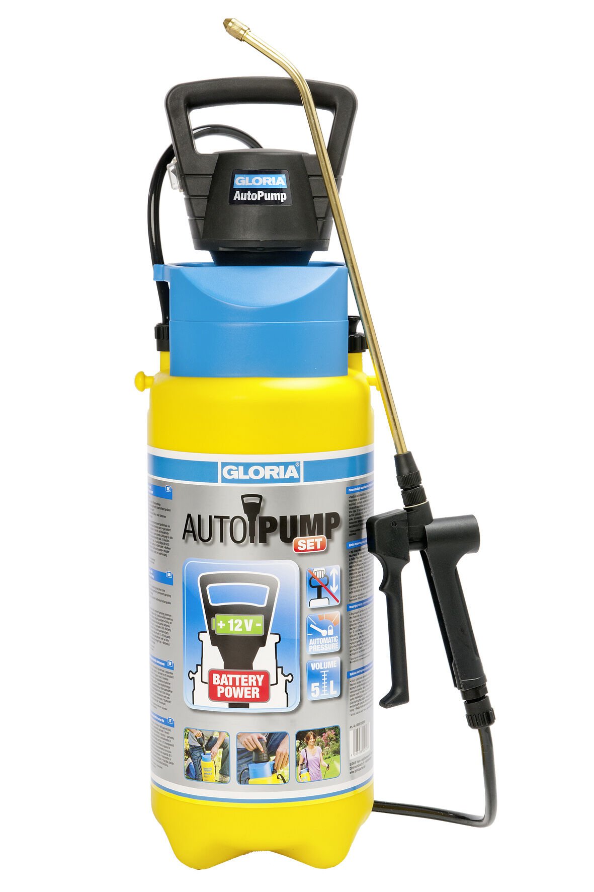 Gloria Drukspuit Prima 5 met Automatische Pomp - Drukspuiten