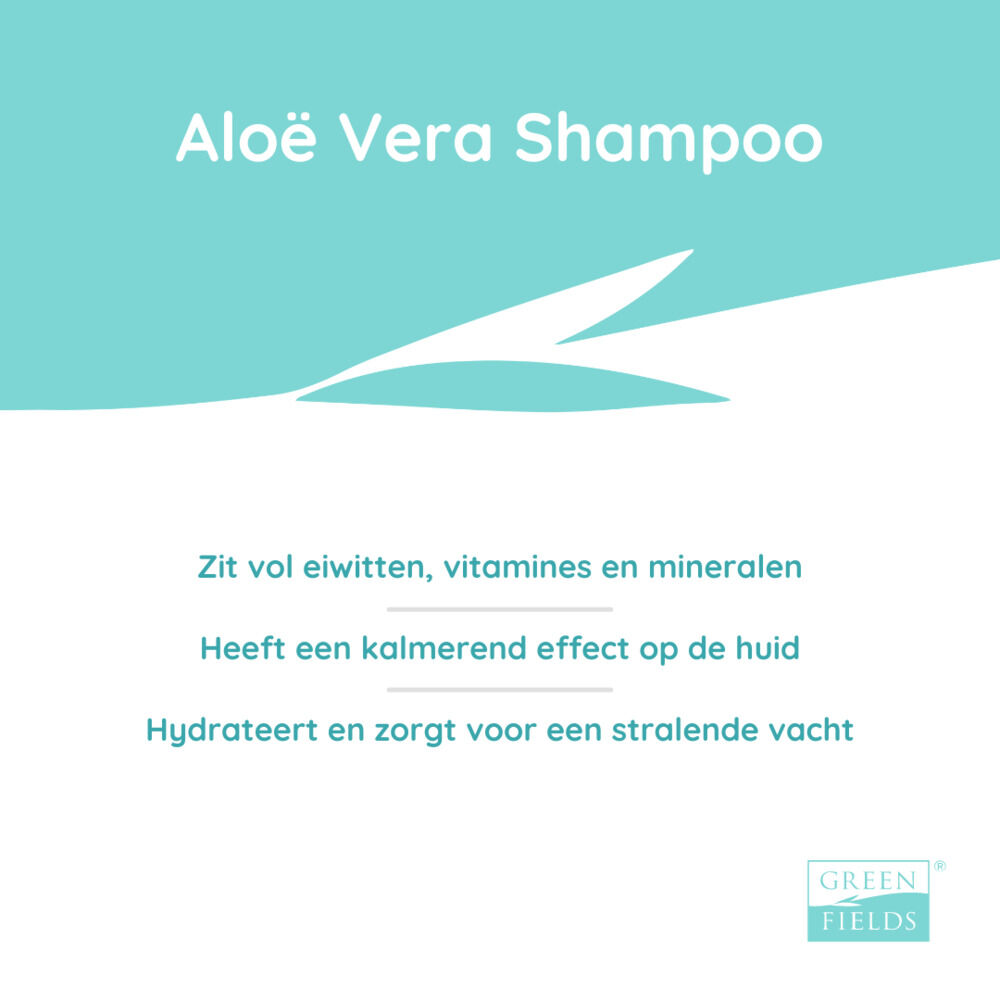 Greenfields Aloe Vera  - Hondenshampoo - 270 Milliliter - Transparant