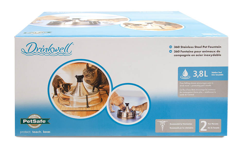 Petsafe 360 - Drinkfontein RVS - 0.8 l - Multi - 18x37x37 cm
