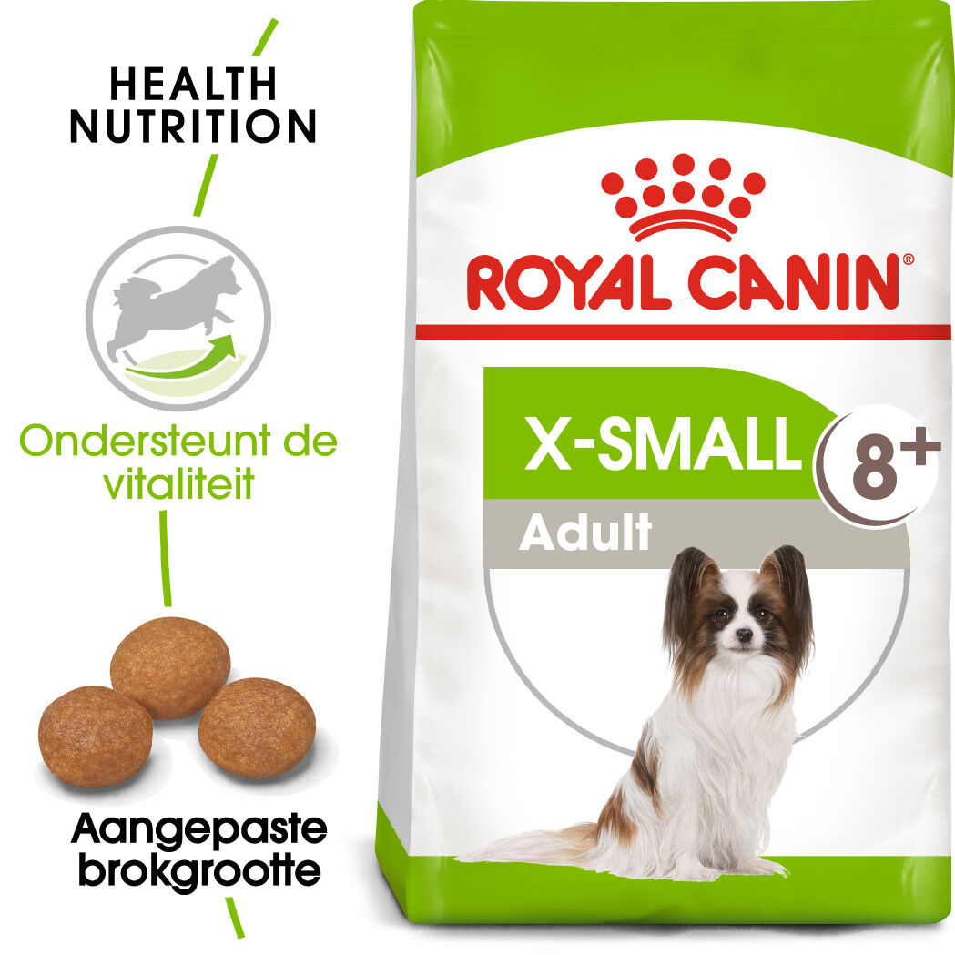 Royal Canin X-Small Adult 8+ - Hondenvoer - 1.5 Kilogram - gevogelte