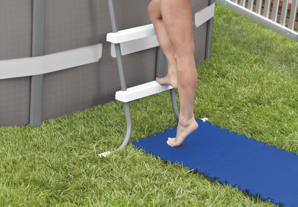 Intex - Vloertegels - 8 stuks - Blauw - 50x50x1 cm