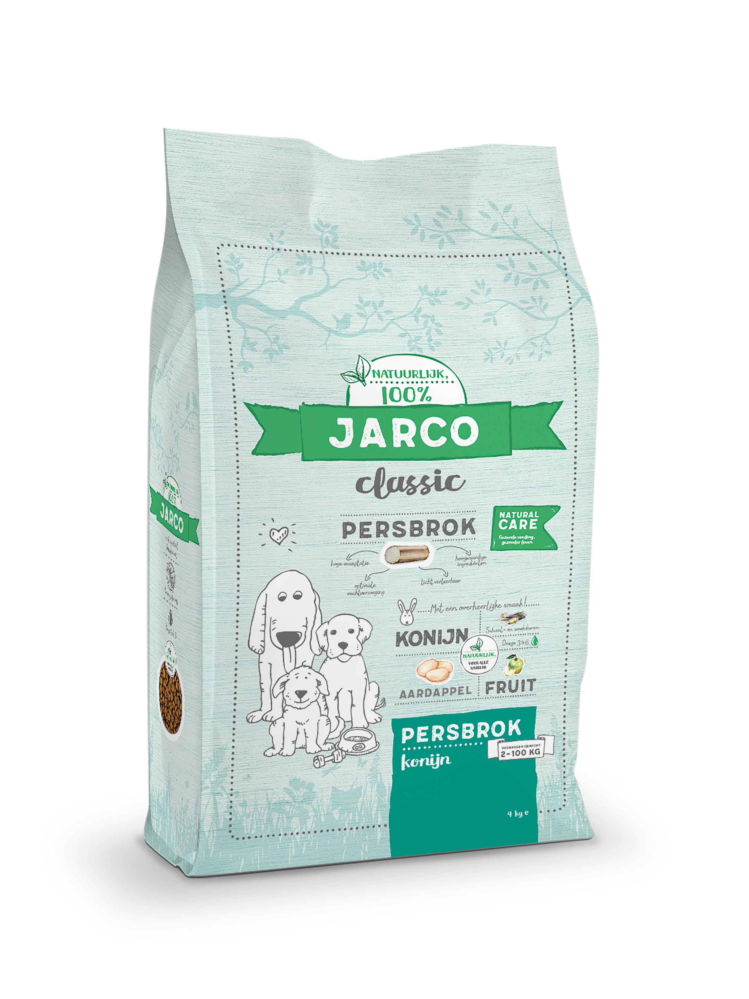 Jarco Dog Classic Adult - Hondenvoer - 4 Kilogram - konijn Jarco Dog Classic Adult - Hondenvoer - 4 Kilogram - konijn