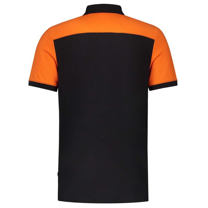 Tricorp Bicolor Naden  - Poloshirt - Zwart Oranje - 6XL