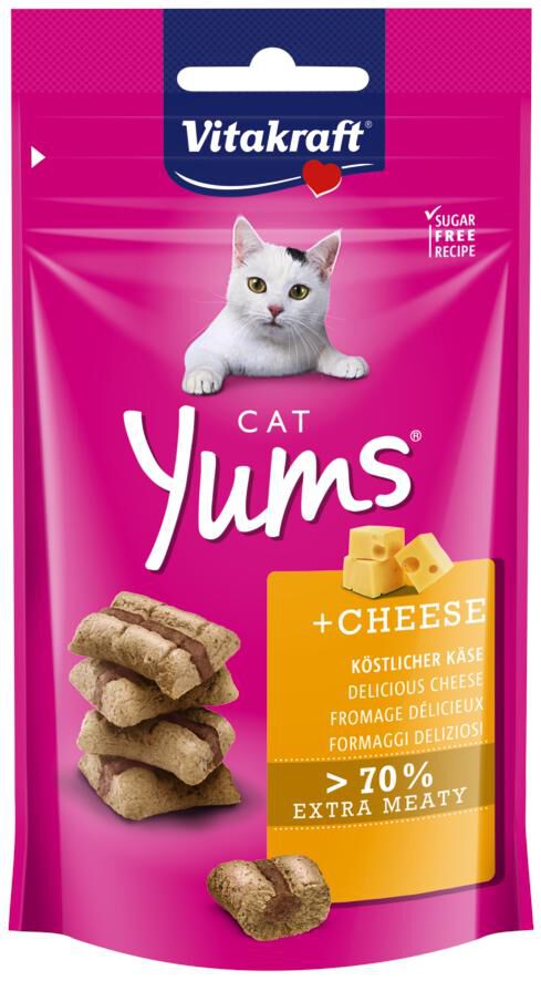 Vitakraft Cat Yums - Kattensnacks - 40 Gram - kaas Vitakraft Cat Yums - Kattensnacks - 40 Gram - kaas