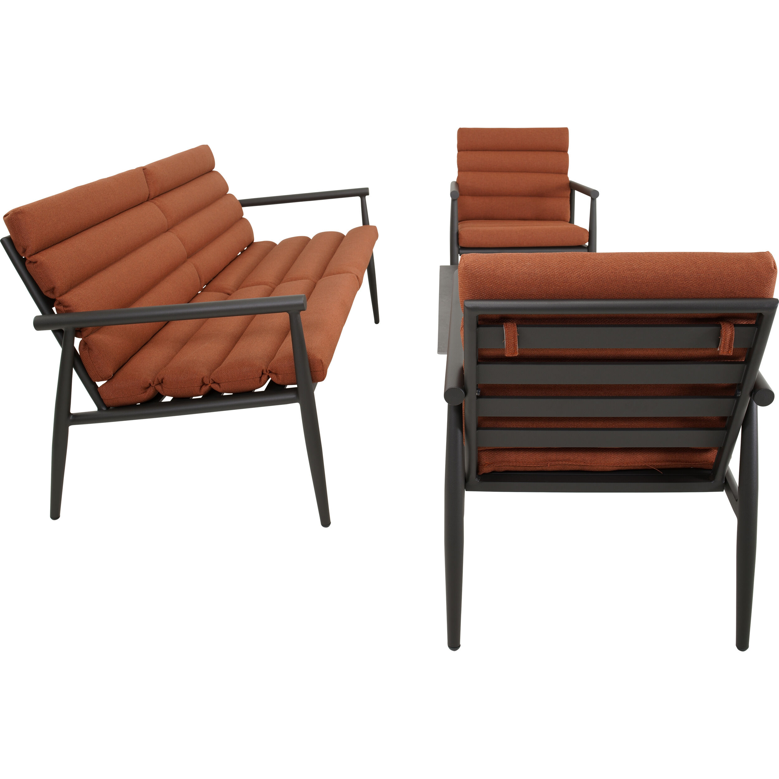 Lesli Living Harper - Loungeset - Terra - 72x76x168 cm