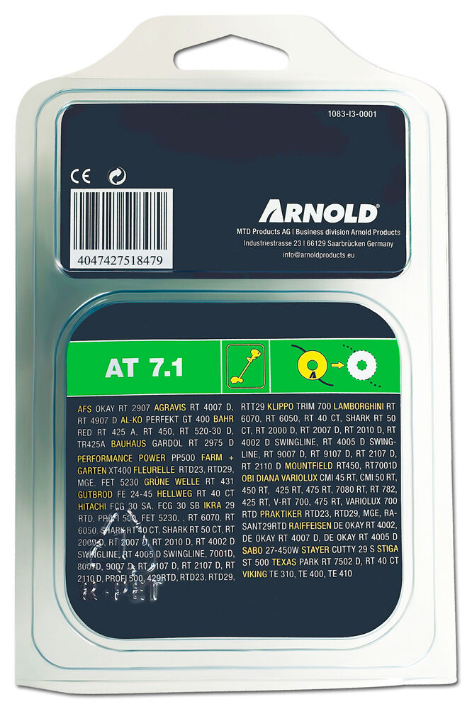Arnold AT7.1 1.5mmx2x4m - Trimmerspoel - 400 cm