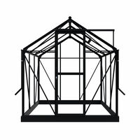 Royal Well Mary I - Tuinkas - Zwart - 241x212x222 cm - Veiligheidsglas