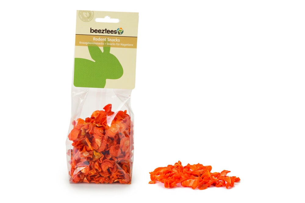 Beeztees Wortelchips - Knaagdiersnack - 130 Gram