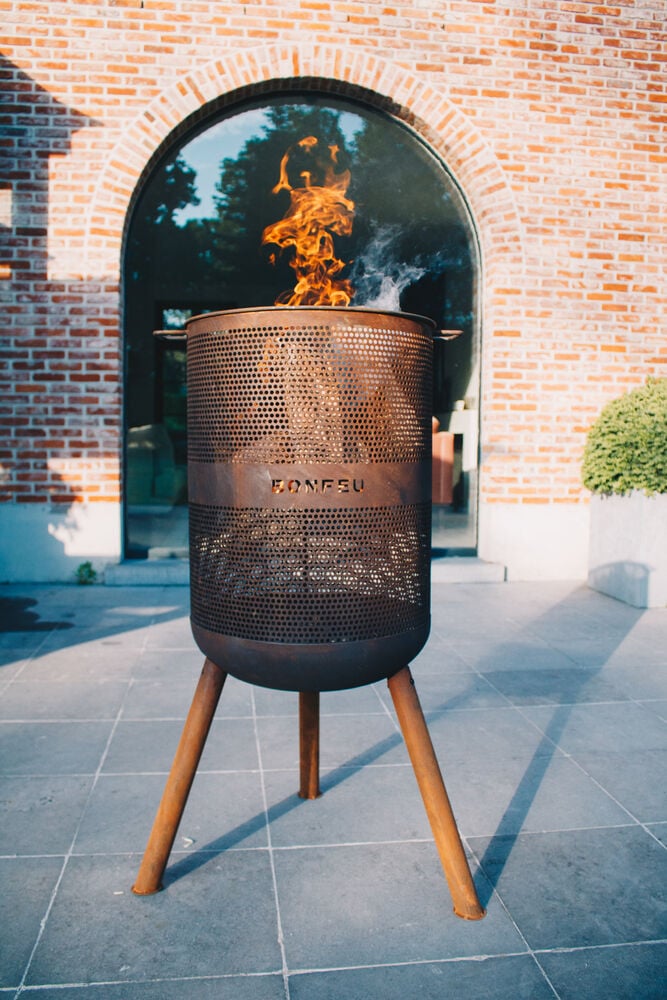 Bonfeu BonVes 45 - Vuurkorf - Rond - Roest - Staal - 45 cm