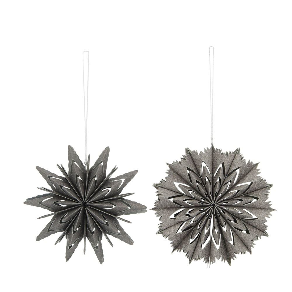 DNC - Kersthanger - 1 stuk - grijs - 5.5x15x15 cm