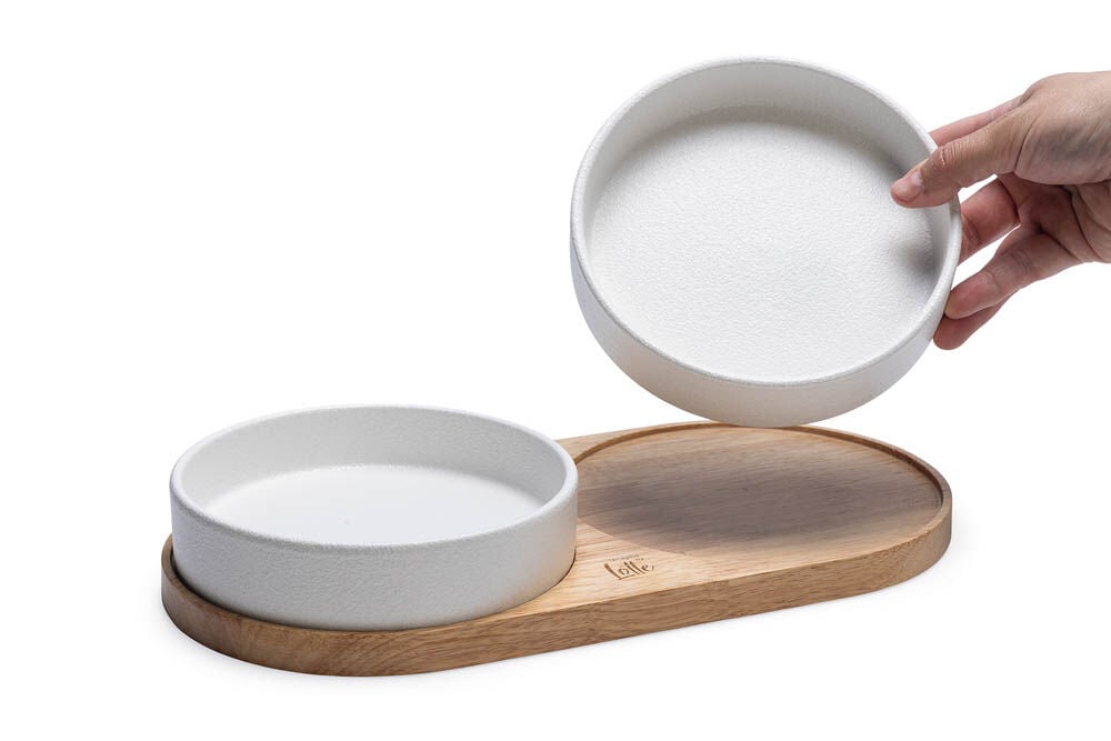 Designed by Lotte Lojs - Dinerset - Wit - 5.5x35x17.5 cm