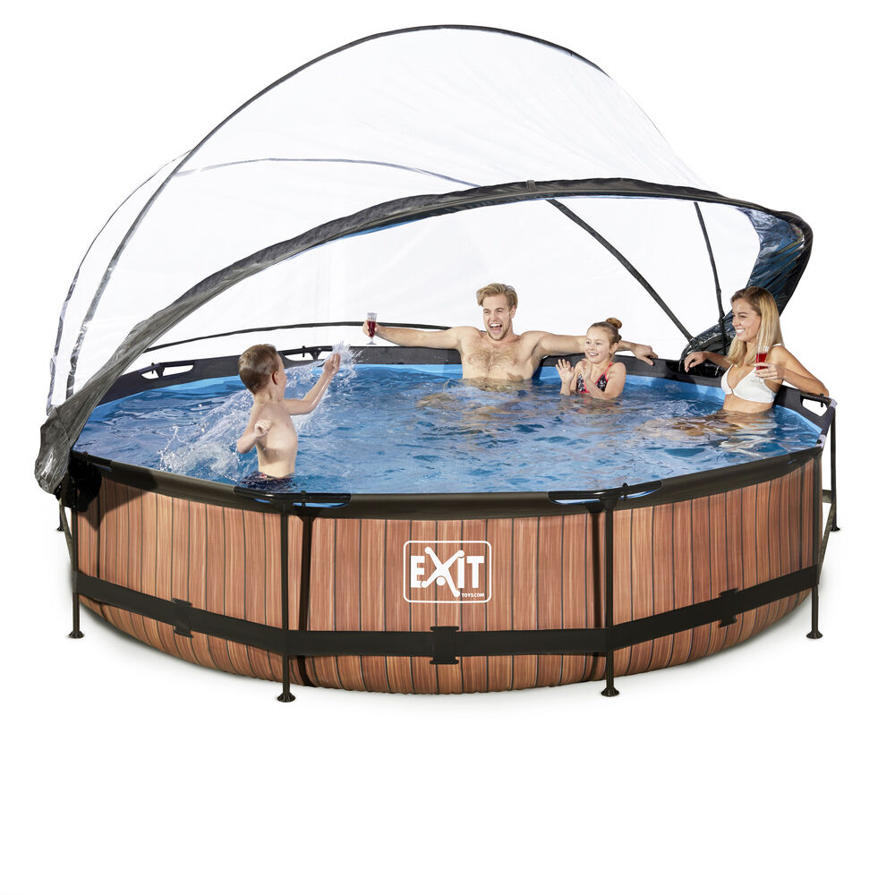 Exit Wood - Zwembad met Overkapping - Timber - 360 cm