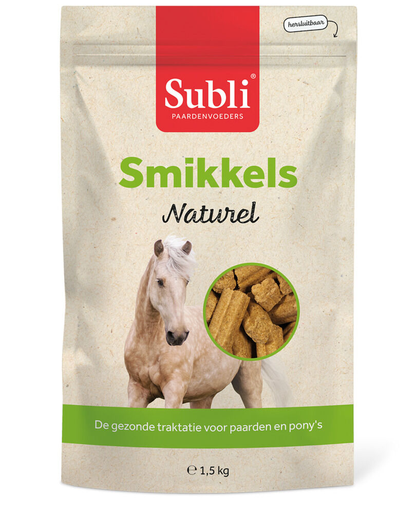 Subli Smikkels - Paardensnack - 1.5 Kilogram - naturel Subli Smikkels - Paardensnack - 1.5 Kilogram - naturel