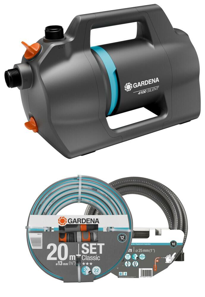 Garden 4100 Silent - Beregeningspomp - Set
