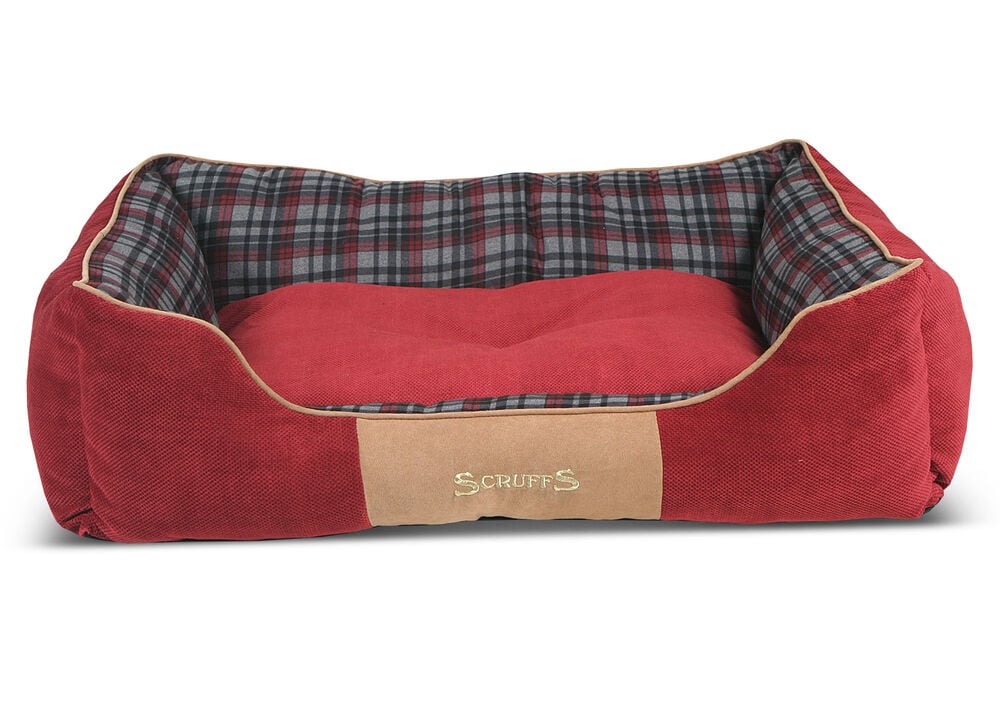 Scruffs Highland Box Bed - Hondenmand - rood - 1x90x1 cm - Extra groot Scruffs Highland Box Bed - Hondenmand - rood - 1x90x1 cm - Extra groot