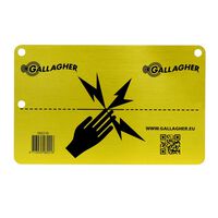 Gallagher Waarchuwingsbord Aluminium - 0.1 cm - 24 cm