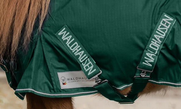 Waldhausen Shetlander - Regendeken - Paardendeken - Groen - 70-120