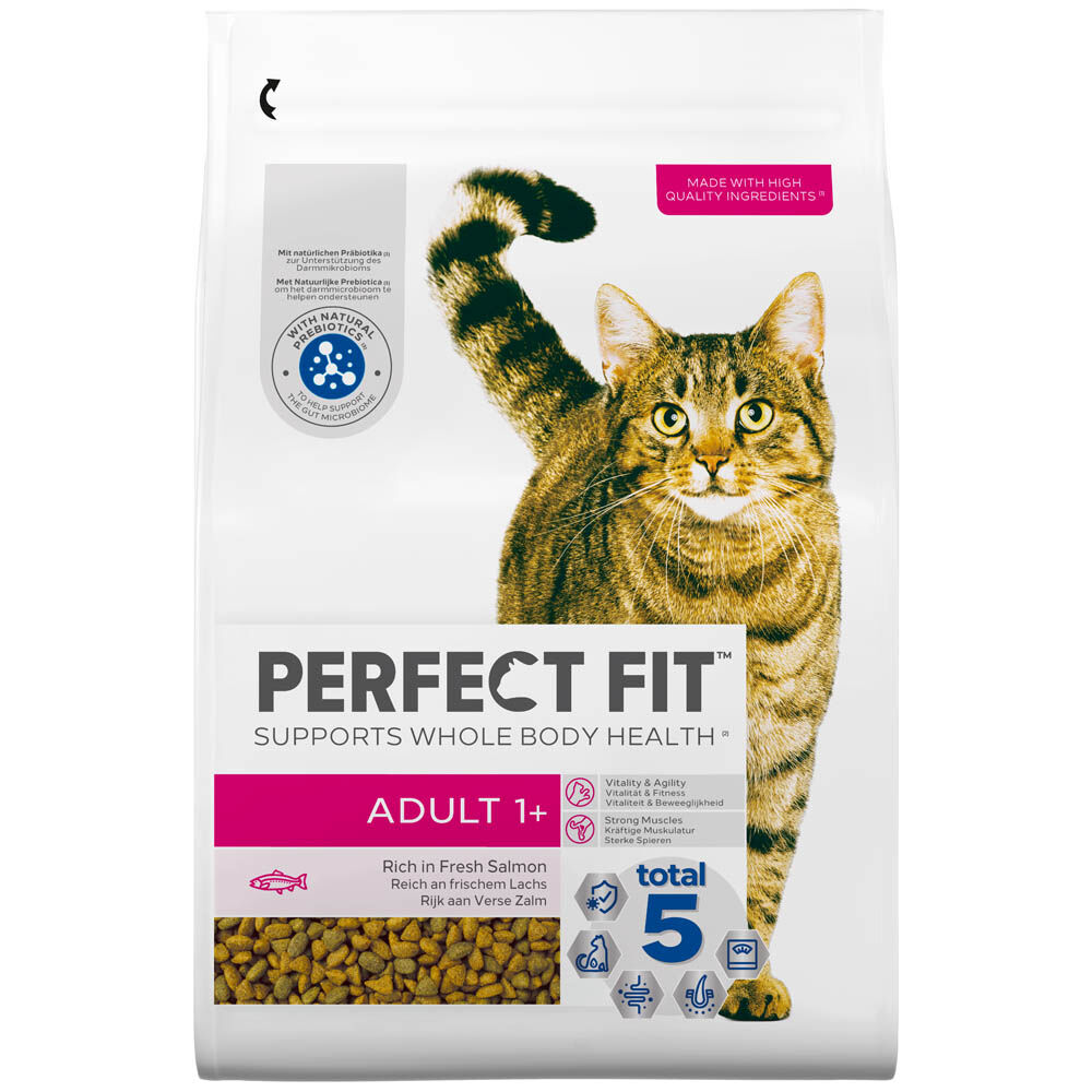 Perfect Fit Adult 1+ - Kattenvoer - 2.8 Kilogram - zalm Perfect Fit Adult 1+ - Kattenvoer - 2.8 Kilogram - zalm