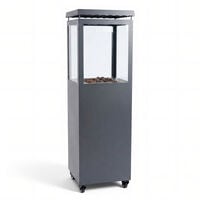 HEAT Utev - Terrasverwarmer - Vierkant - Grijs - Staal|Glas