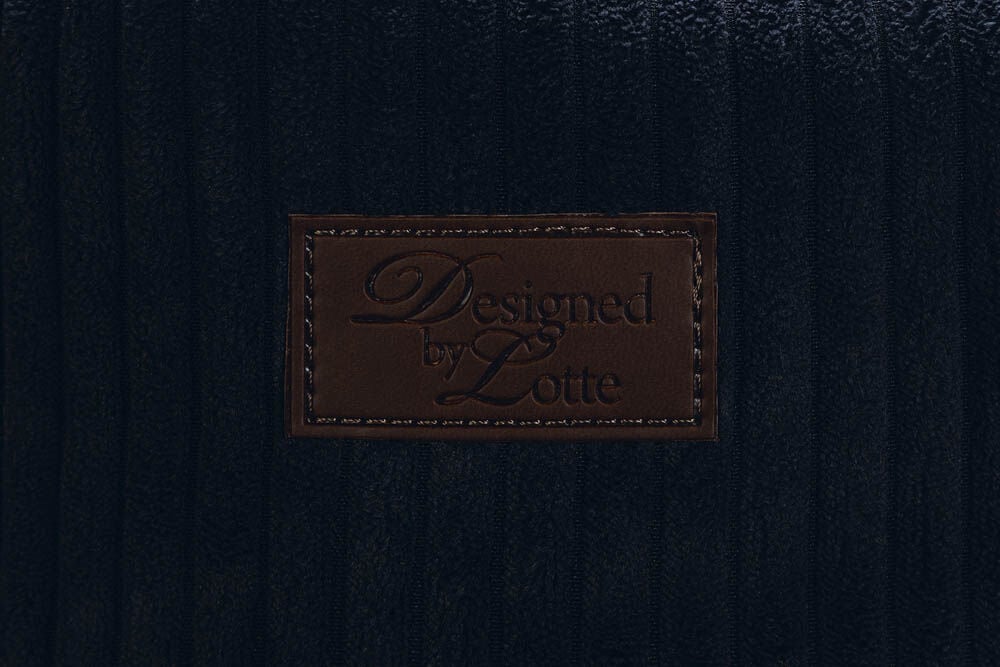 Designed by Lotte Ribbed - Hondenkussen - antraciet - 15x55x70 cm - S