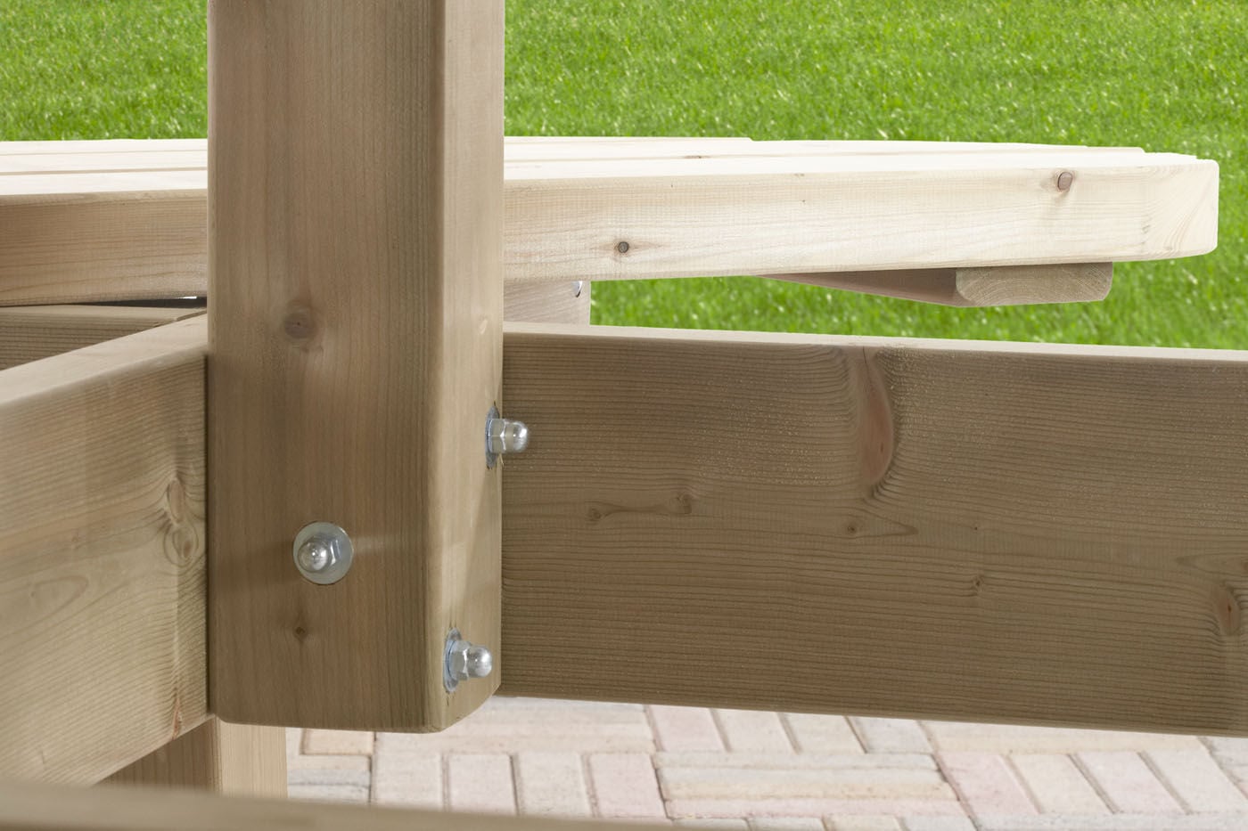 Talen   - Picknicktafel - Bruin - 76x195x195 cm
