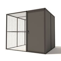 Glorenza - Kattenren met sluis - Antraciet - 178x176x206 cm