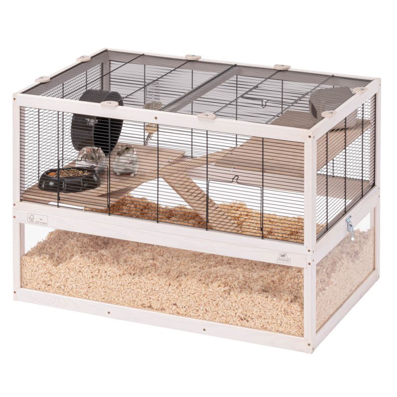 Ferplast Domster 80 - Hamsterkooi - Wit - 50x56x56 cm