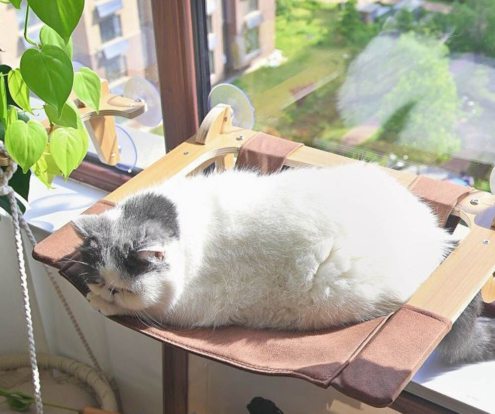 JoyCat - Raamhangmat - Bruin - 15x42x10 cm