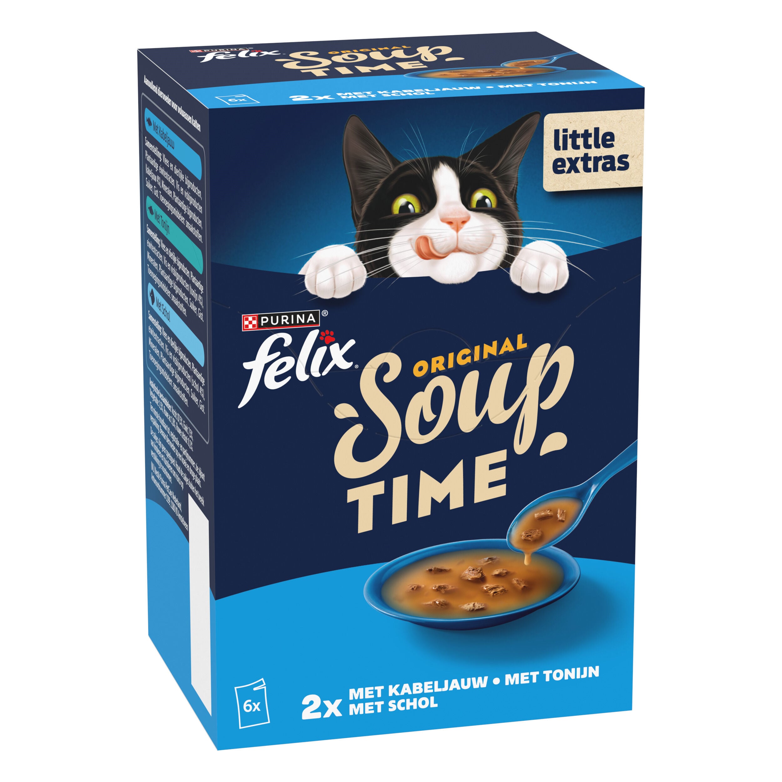Felix Soup Vis - Kattensnack - 288 Gram - tonijn, kabeljauw Felix Soup Vis - Kattensnack - 288 Gram - tonijn, kabeljauw