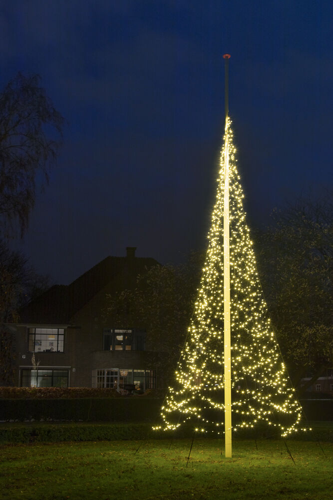 Fairybell - Vlaggenmast kerstboom - 1500 - Warm wit - 700 cm Fairybell - Vlaggenmast kerstboom - 1500 - Warm wit - 700 cm
