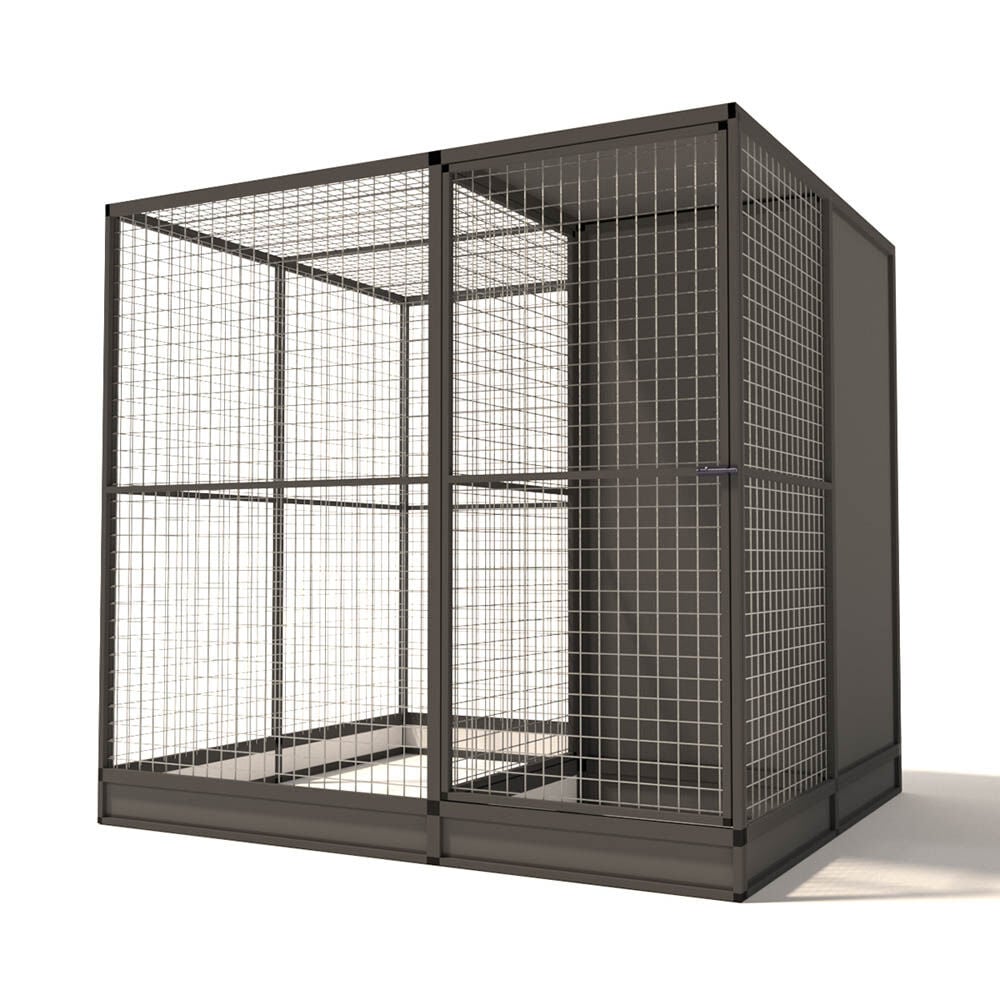Glorenza Evi - Kattenren - Antraciet - 193x176x207 cm Glorenza Evi - Kattenren - Antraciet - 193x176x207 cm