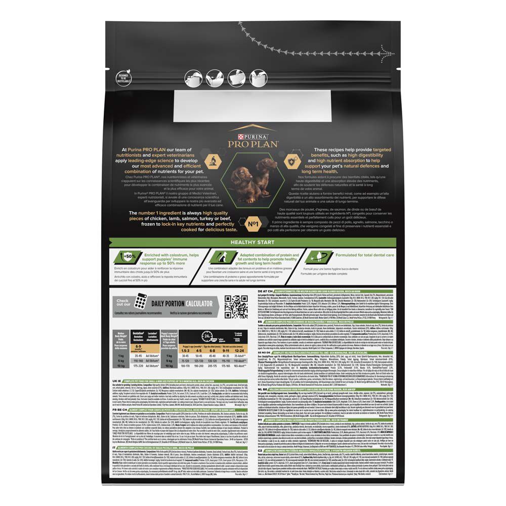 PRO PLAN Healthy Start Puppy Small/Mini - Hondenvoer - 3 Kilogram - kip