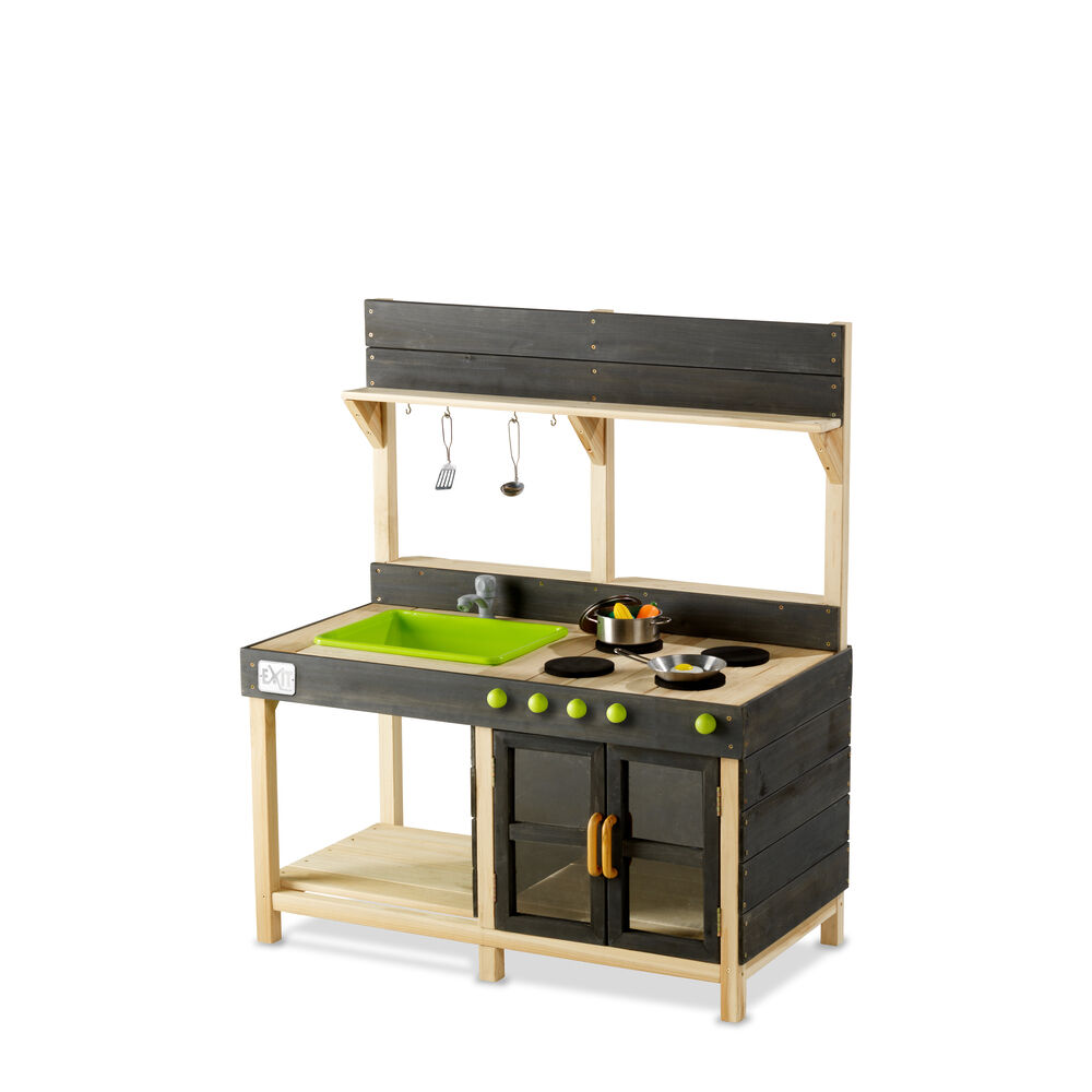 EXIT Yummy Outdoor 200 - Speelkeuken - Naturel - 115x102x55 cm EXIT Yummy Outdoor 200 - Speelkeuken - Naturel - 115x102x55 cm