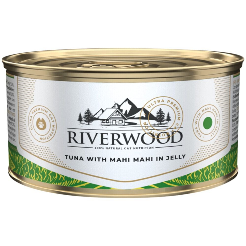 Riverwood - Kattenvoer - Goudmakreel - 85 Gram - Mahi Mahi