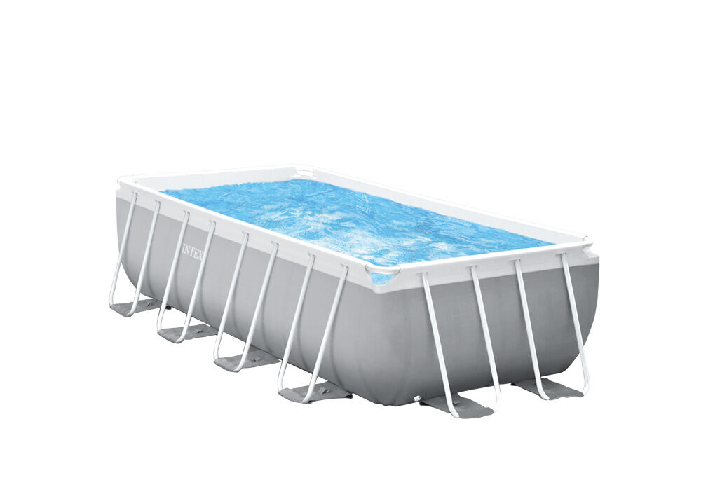 Intex Frame Pool - Zwembad set - Grijs - 107x244x488 cm