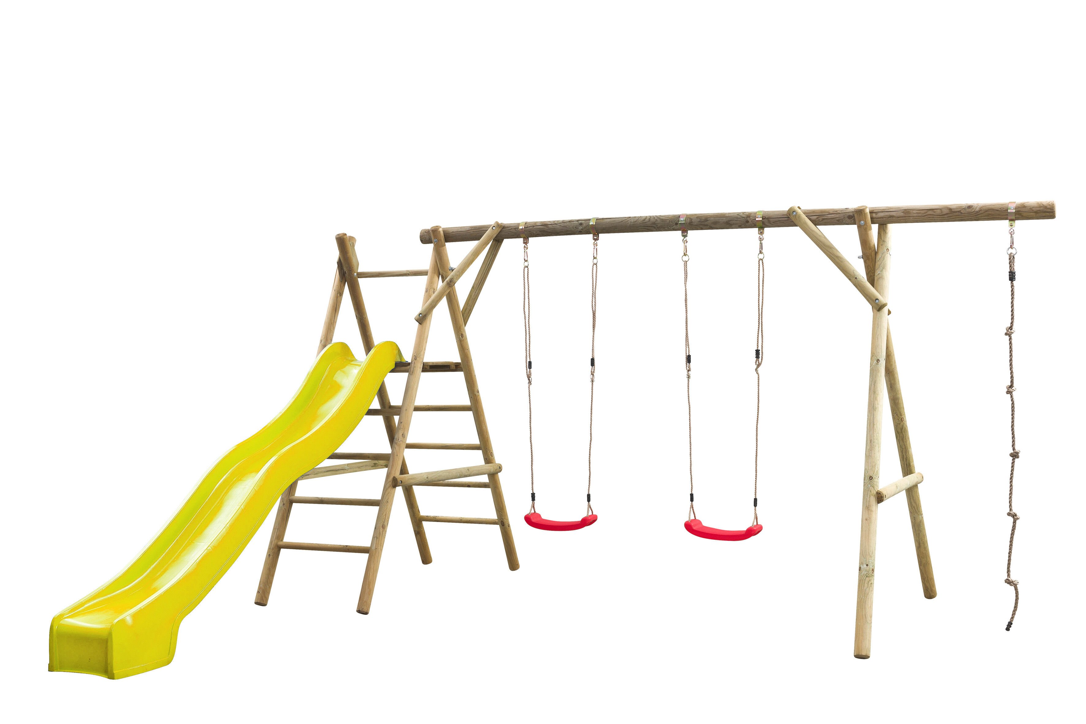 Swing King Noortje - Speeltoestel - Geel - Hout