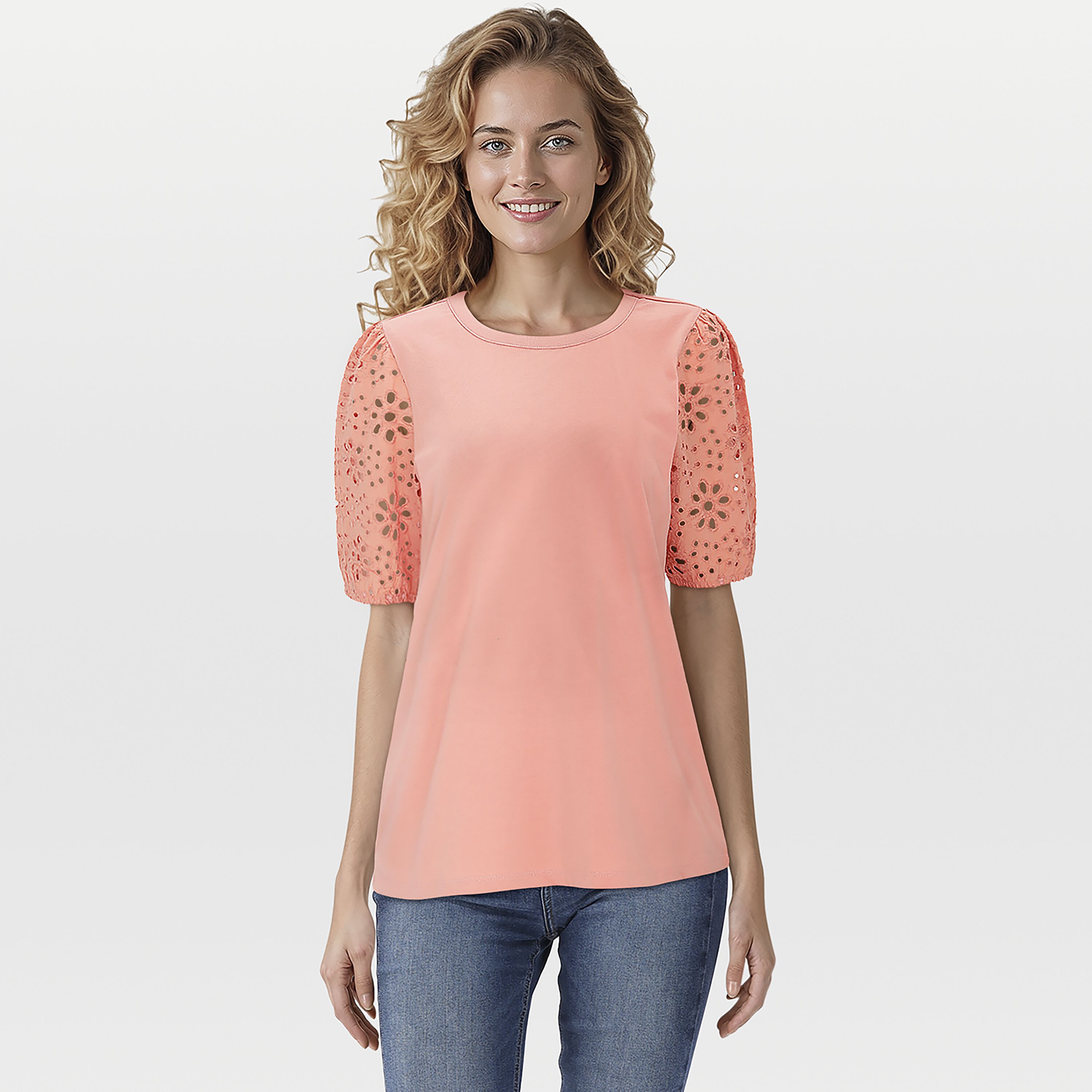 Veleste Joy - T-shirt - Perzik - 36 Veleste Joy - T-shirt - Perzik - 36