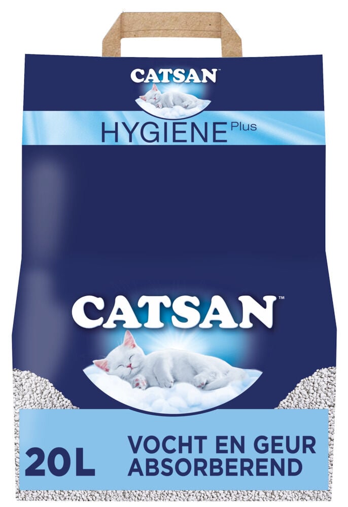 Catsan Hygiene Plus - Kattenbakvulling - 20 Liter - Zonder toegevoegde geur