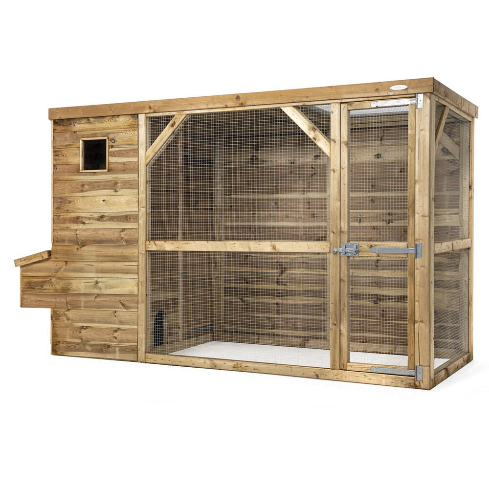 Voldux Toon - Kippenhok met ren - Naturel - Links