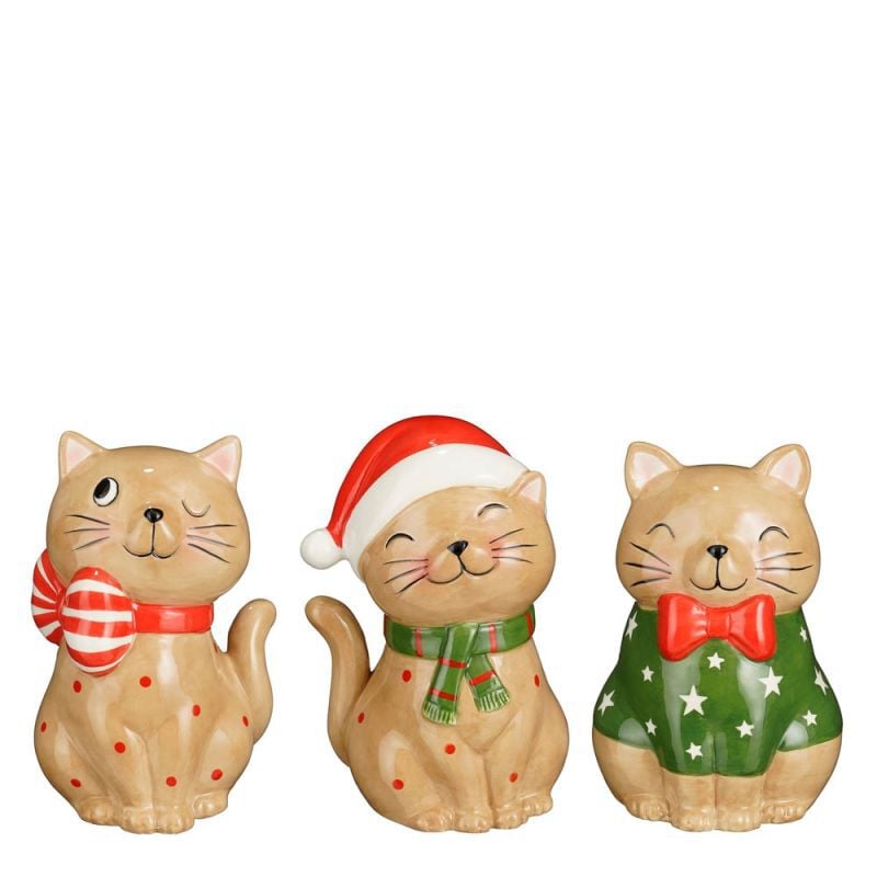 Mica Decorations Kerstkat - Kerstdecoratie