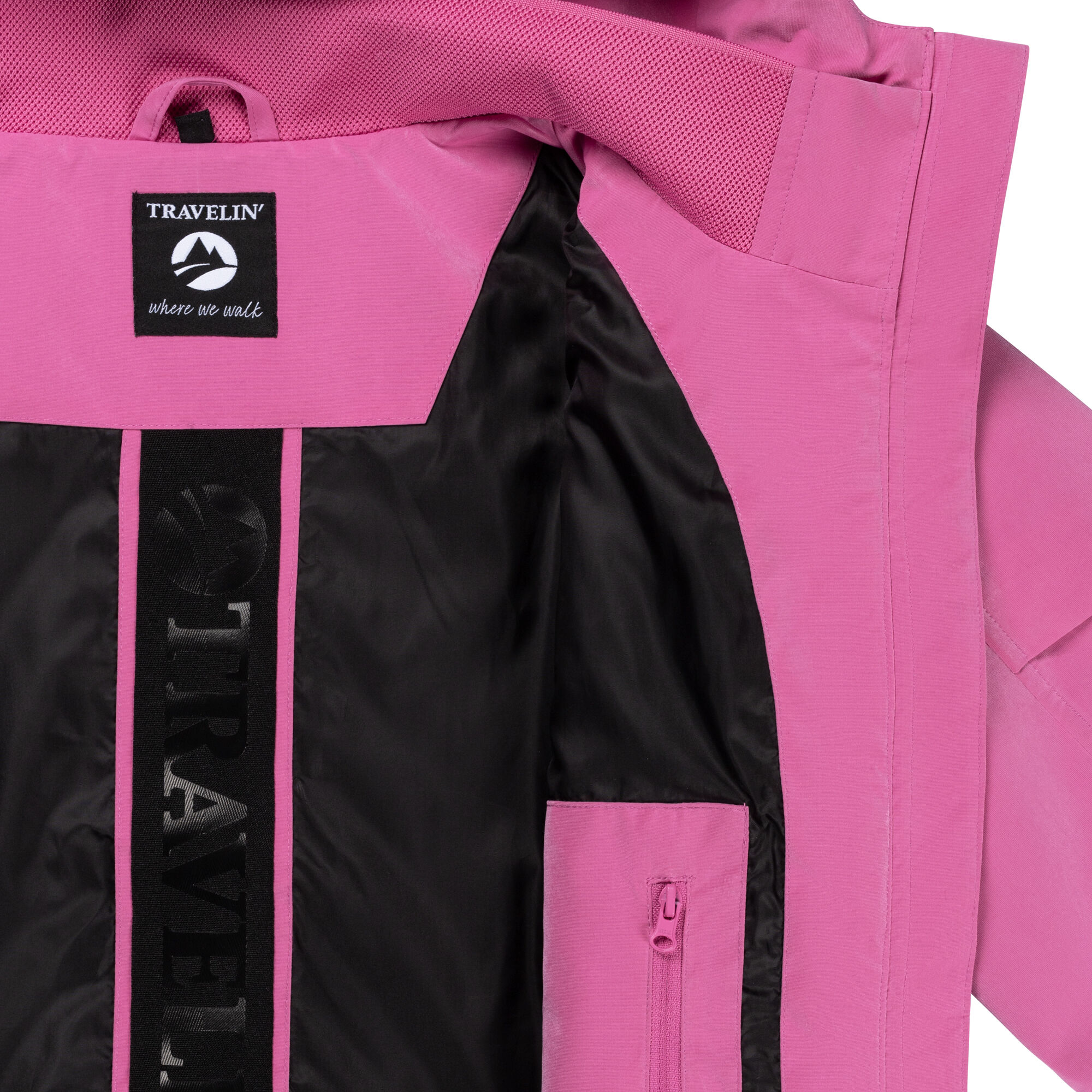 Travelin Halle - Jas - Roze - XL
