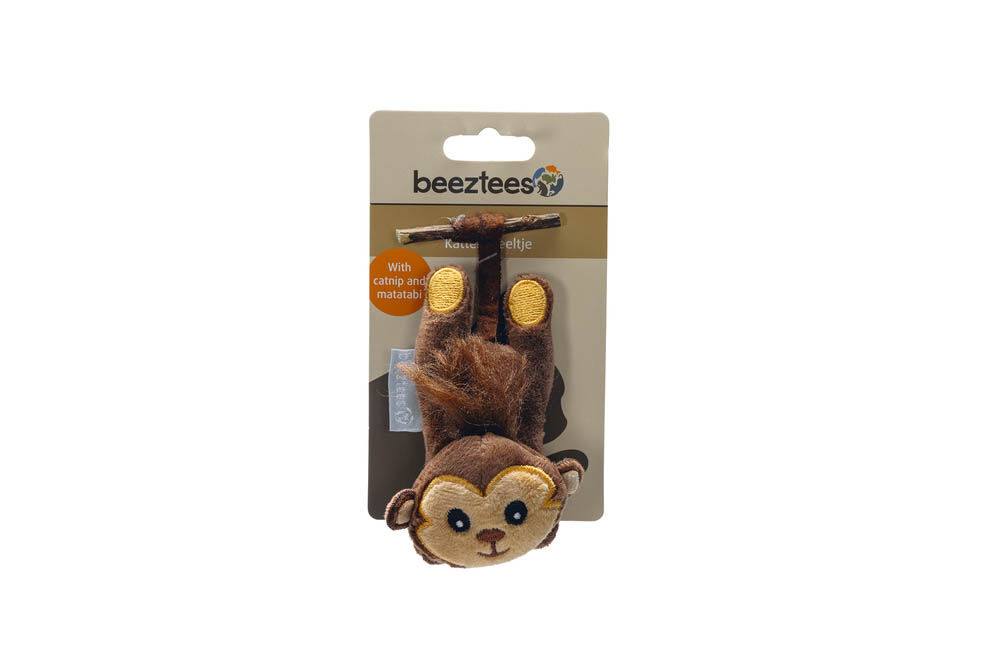 Beeztees Aap Jungle - Kattenspeeltje - Bruin