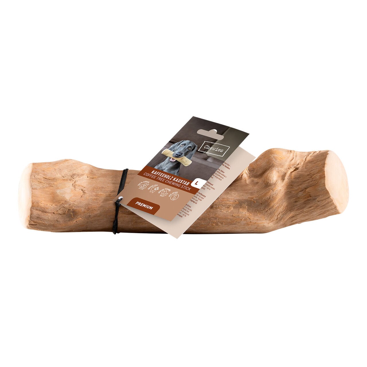 Chewies Koffiehout Kauwstaaf - Hondensnack - koffieboom - L Chewies Koffiehout Kauwstaaf - Hondensnack - koffieboom - L