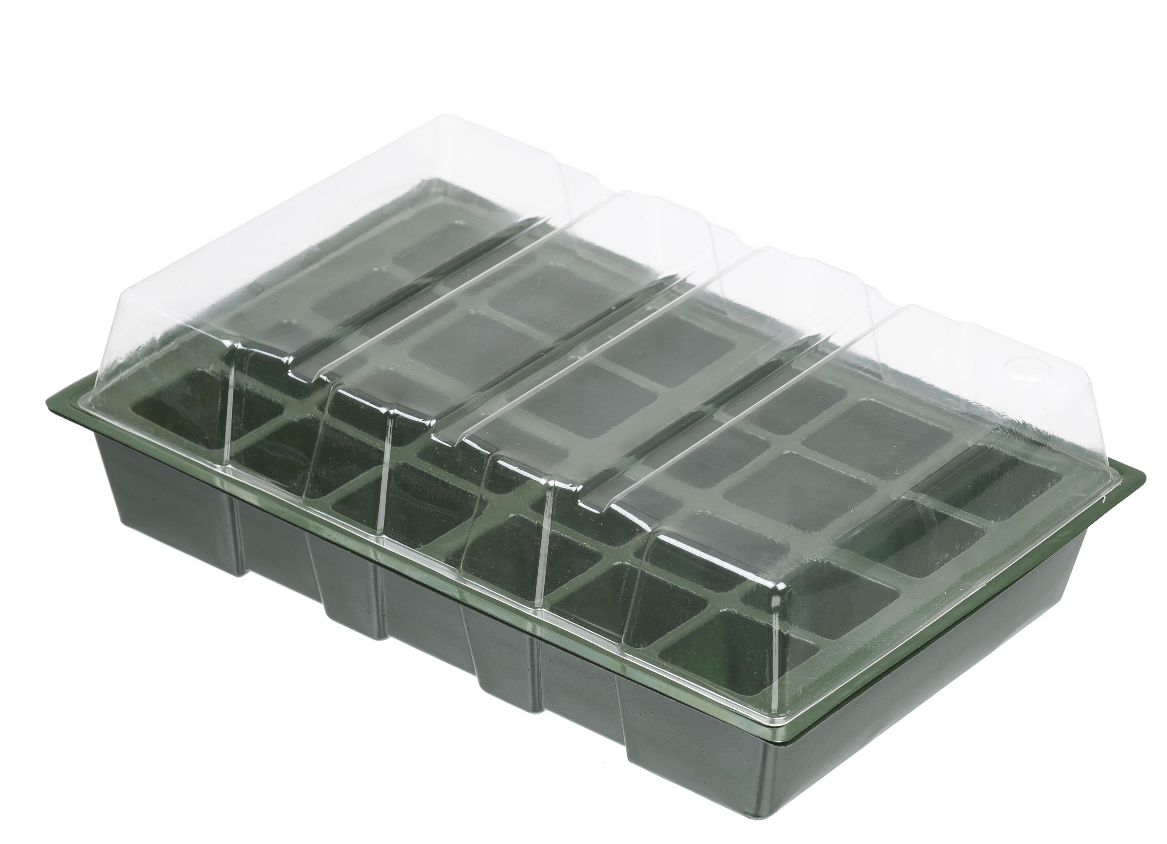 Nature - kweekbakset - 4 stuks - Groen - 23.7x35.5x7 cm