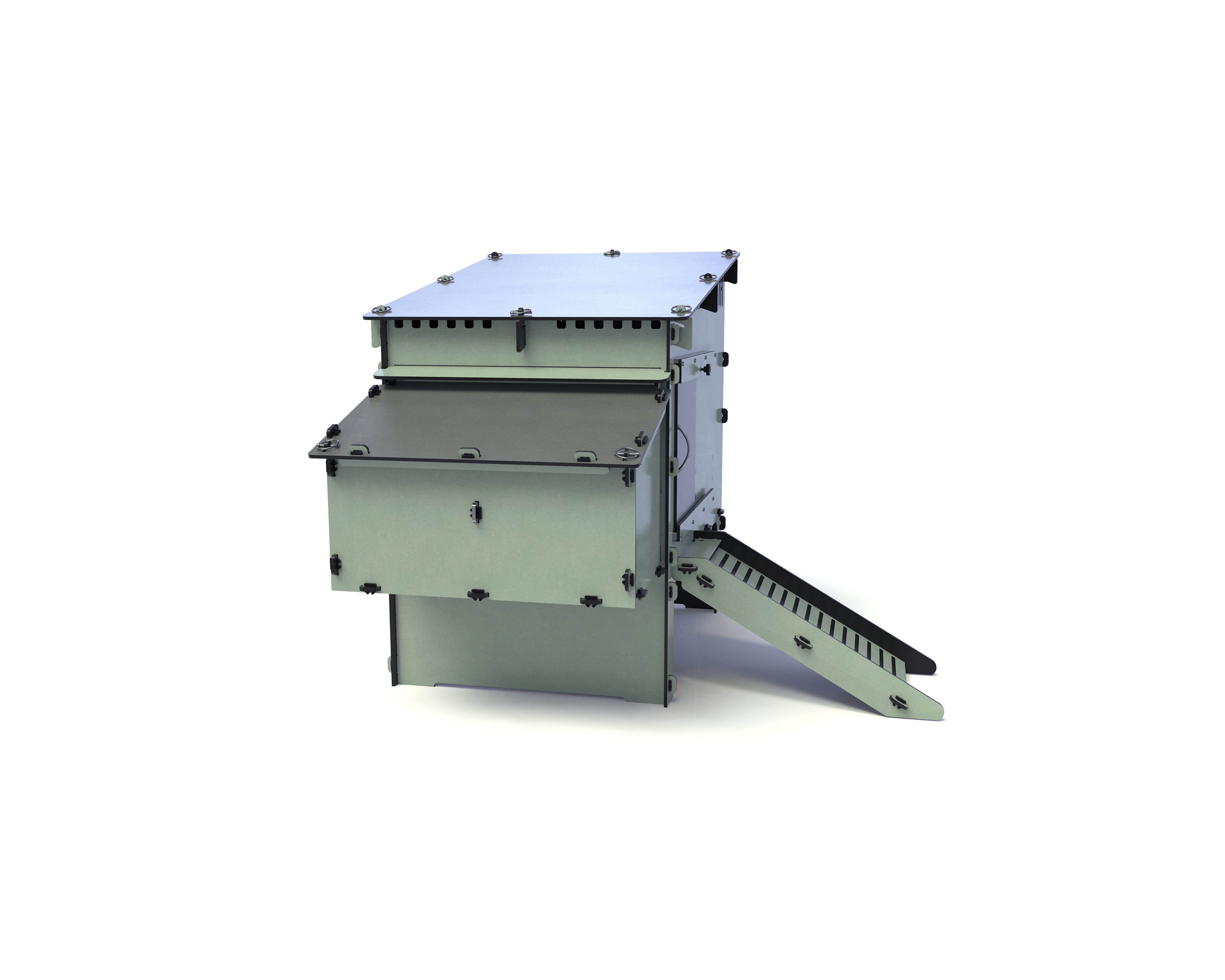 Nestera Aspen - 10 kippen - Kippenhok  - Groen