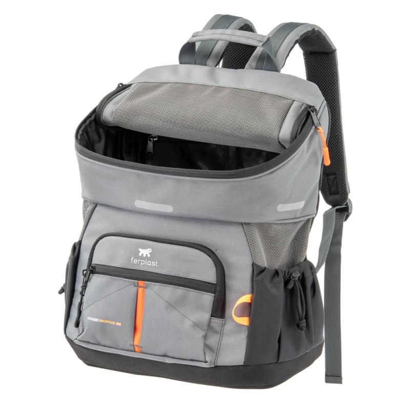Ferplast Voyager Carrier Pro 400 - Draagtas - Grijs - 41x23 cm