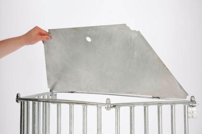 Kerbl Voederbesprarend - Hooiruif - Grijs - 41x114x81 cm