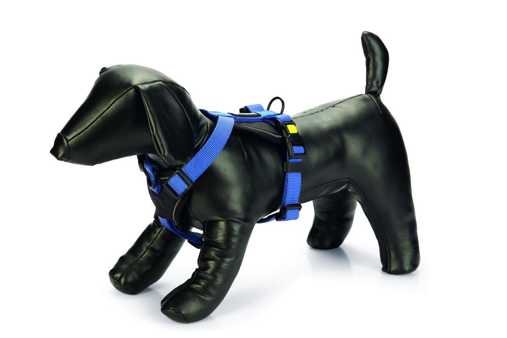 Beeztees Premium Parinca - Y-tuig Hond - blauw - 84 tot 100 cm