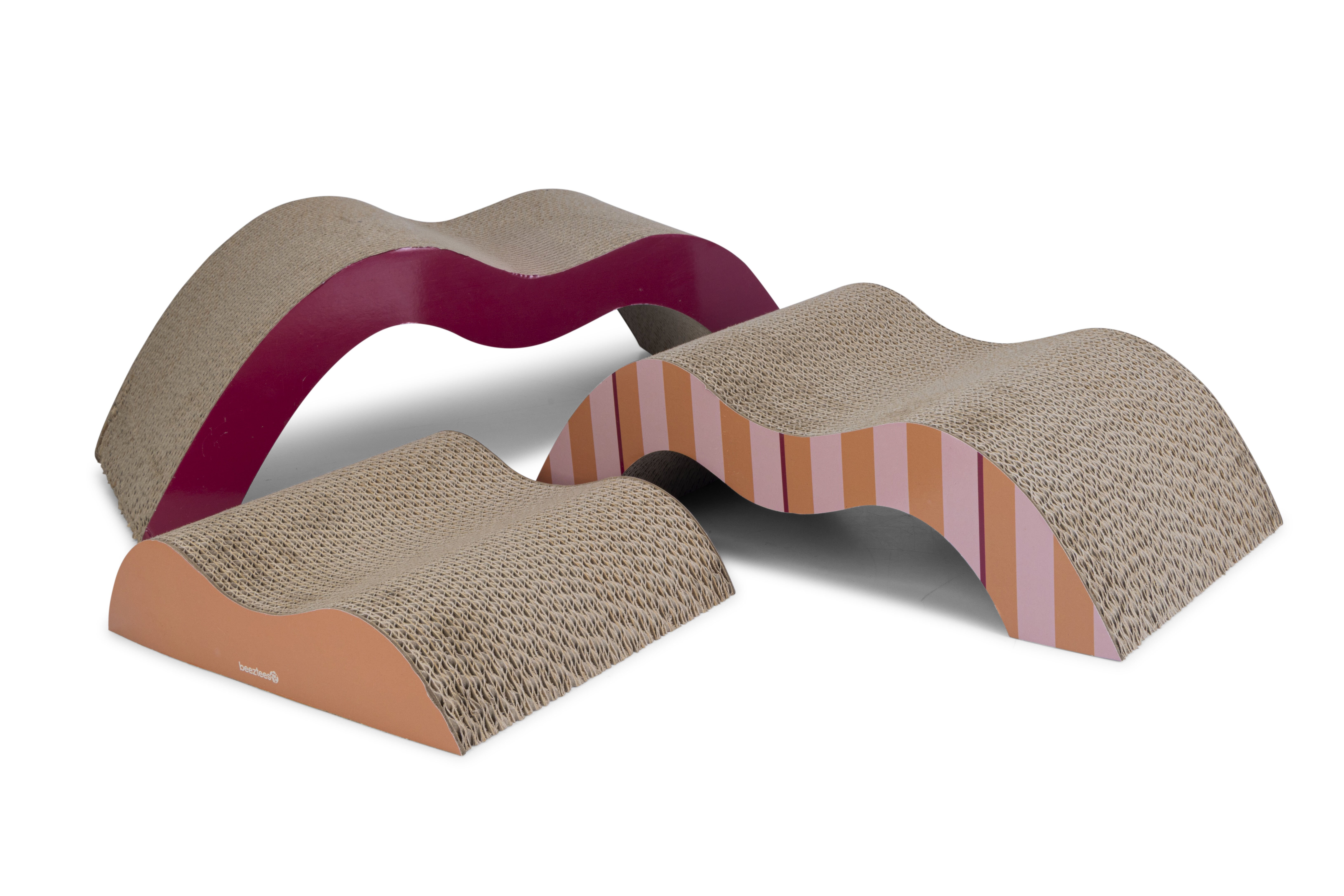 Beeztees Stripez - Krabkarton - Multi - 18x55x23 cm