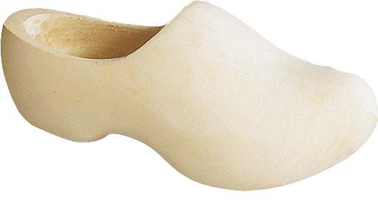 Gevavi Naturel geschuurd - Houten klompen - Wit - 24 cm/mt 37